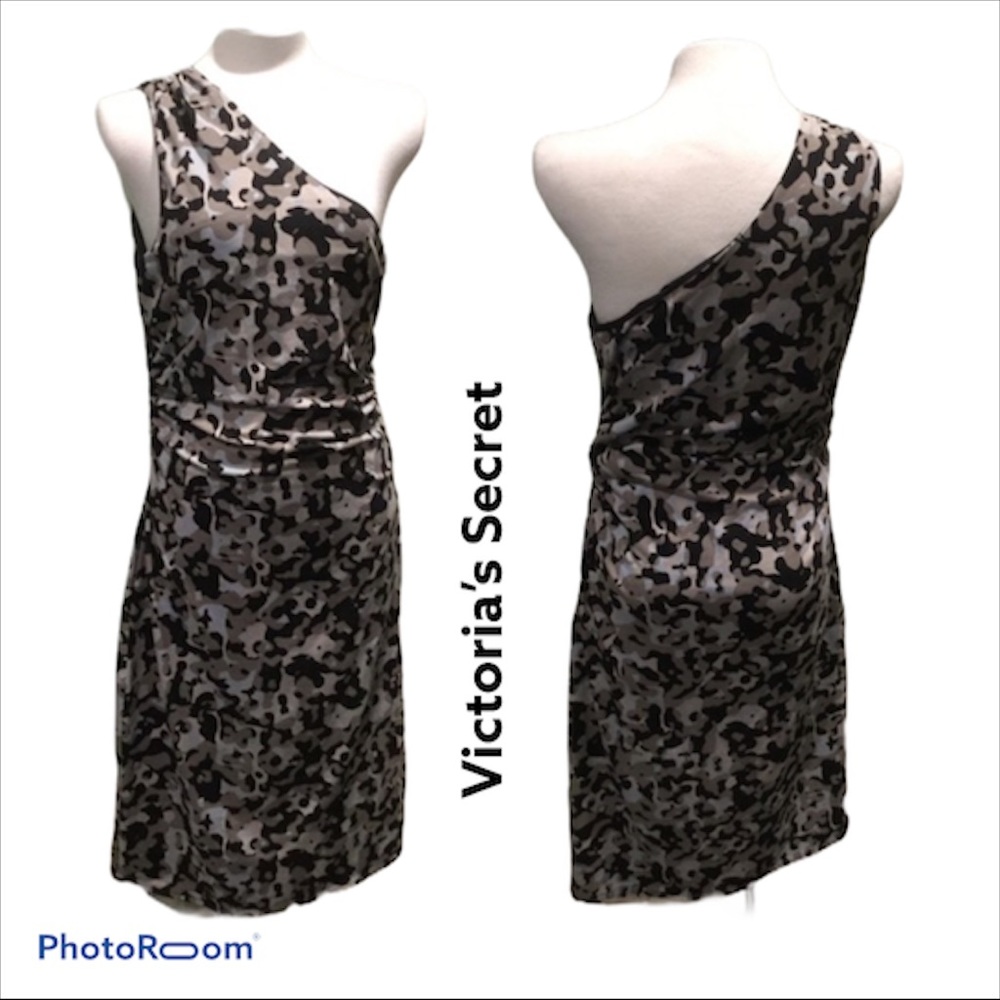 Victoria's Secret Camo Print One Shoulder Dress Large